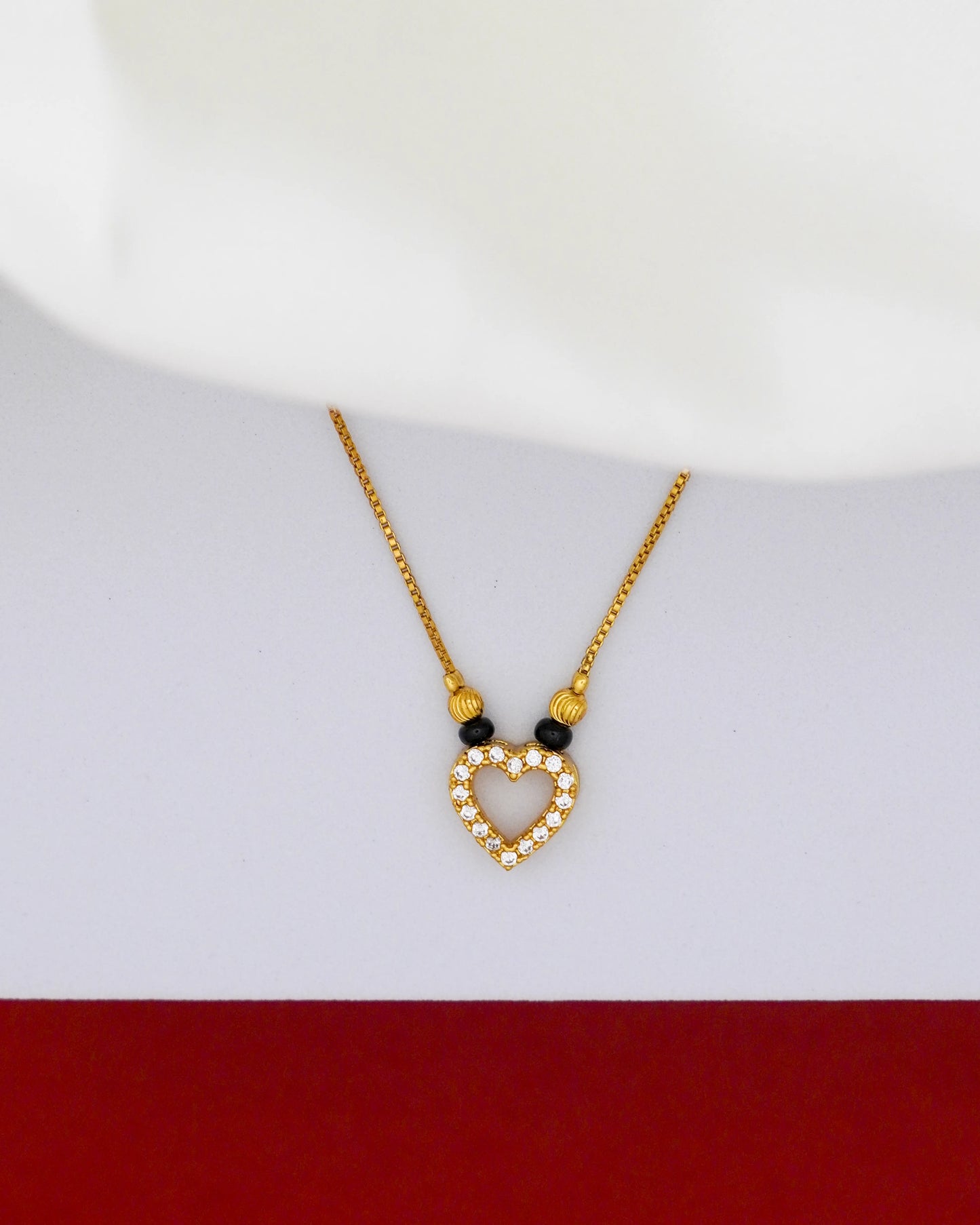 Eternal Heart Mangalsutra – 18K Gold Plated