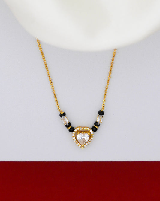 Heart Mangalsutra – 18K Gold Plated