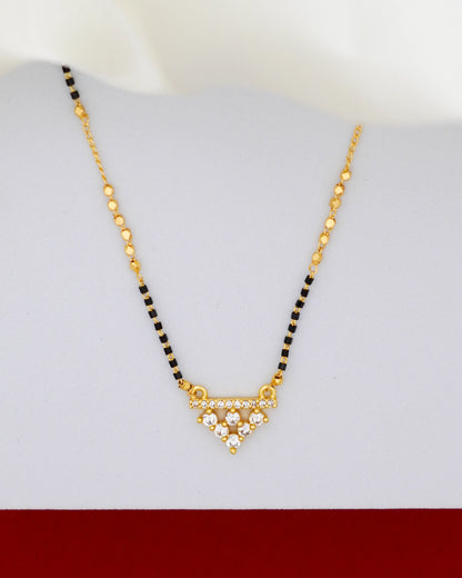 Divine Glow Mangalsutra – 18K Gold Plated
