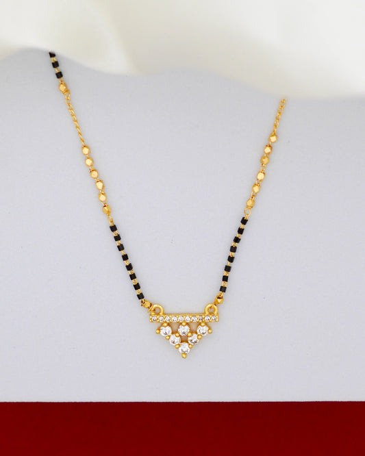Divine Glow Mangalsutra – 18K Gold Plated