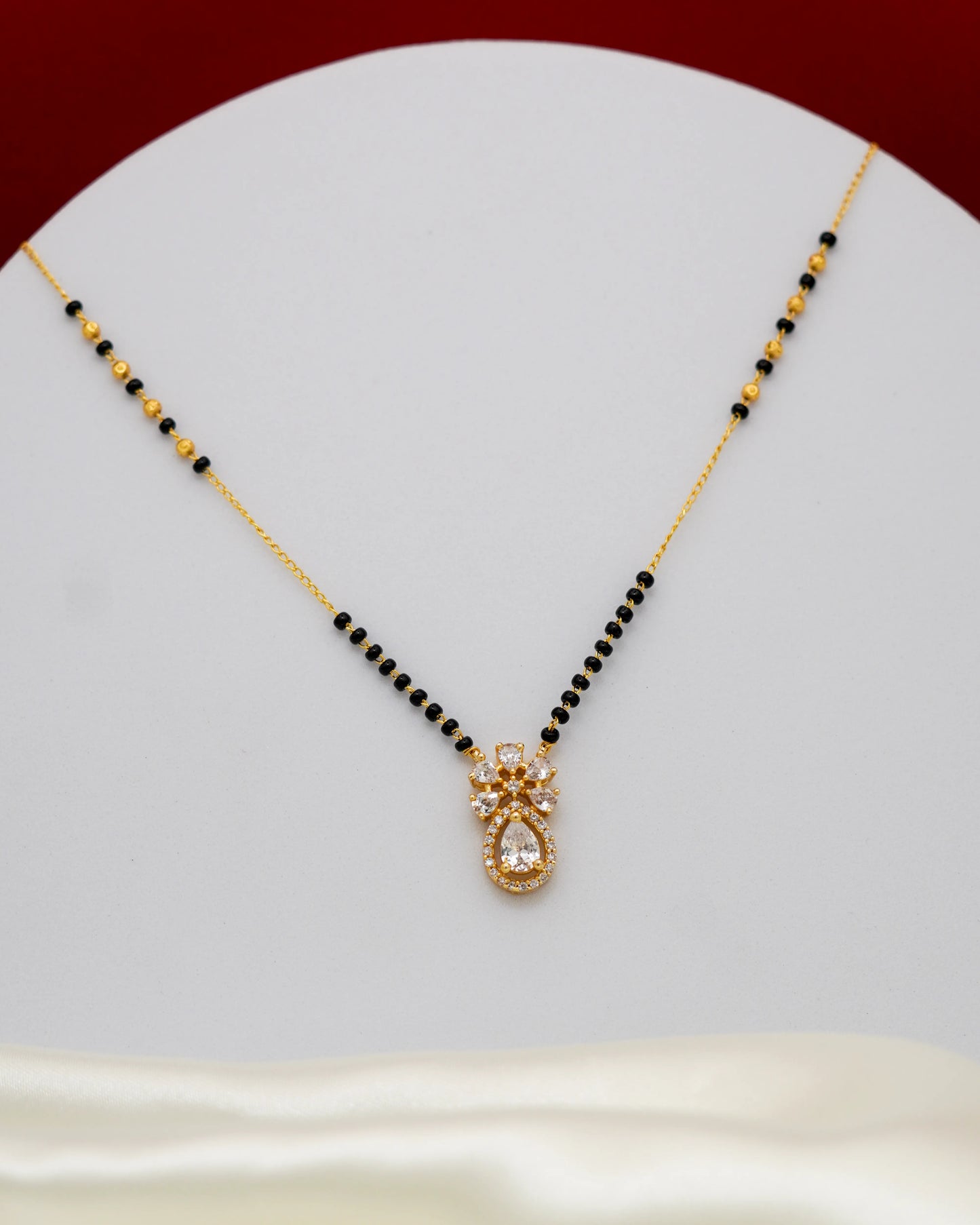 Radiant Blossom Mangalsutra – 18K Gold Plated