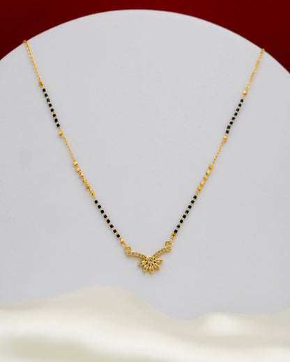 Floral Shine Mangalsutra – 18K Gold Plated