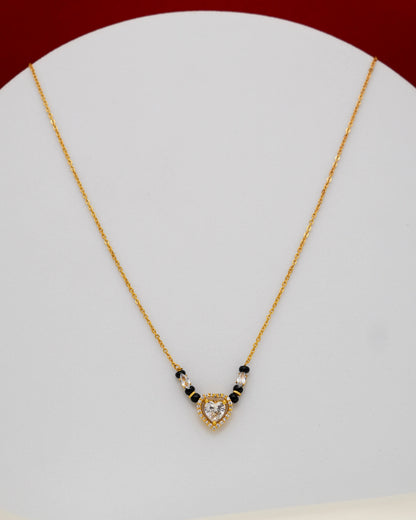 Heart Mangalsutra – 18K Gold Plated