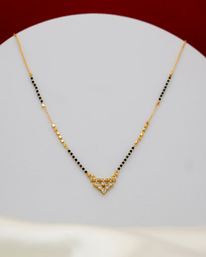 Divine Glow Mangalsutra – 18K Gold Plated