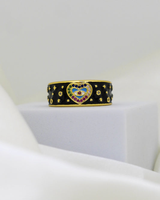 Mystic Vision Adjustable Ring – 18K Gold Plated