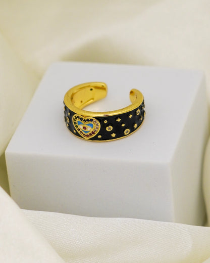 Mystic Vision Adjustable Ring – 18K Gold Plated