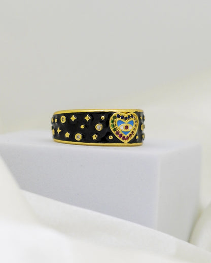 Mystic Vision Adjustable Ring – 18K Gold Plated