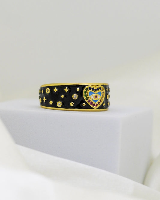 Mystic Vision Adjustable Ring – 18K Gold Plated
