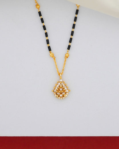 Sunlit Drop Mangalsutra – 18K Gold Plated