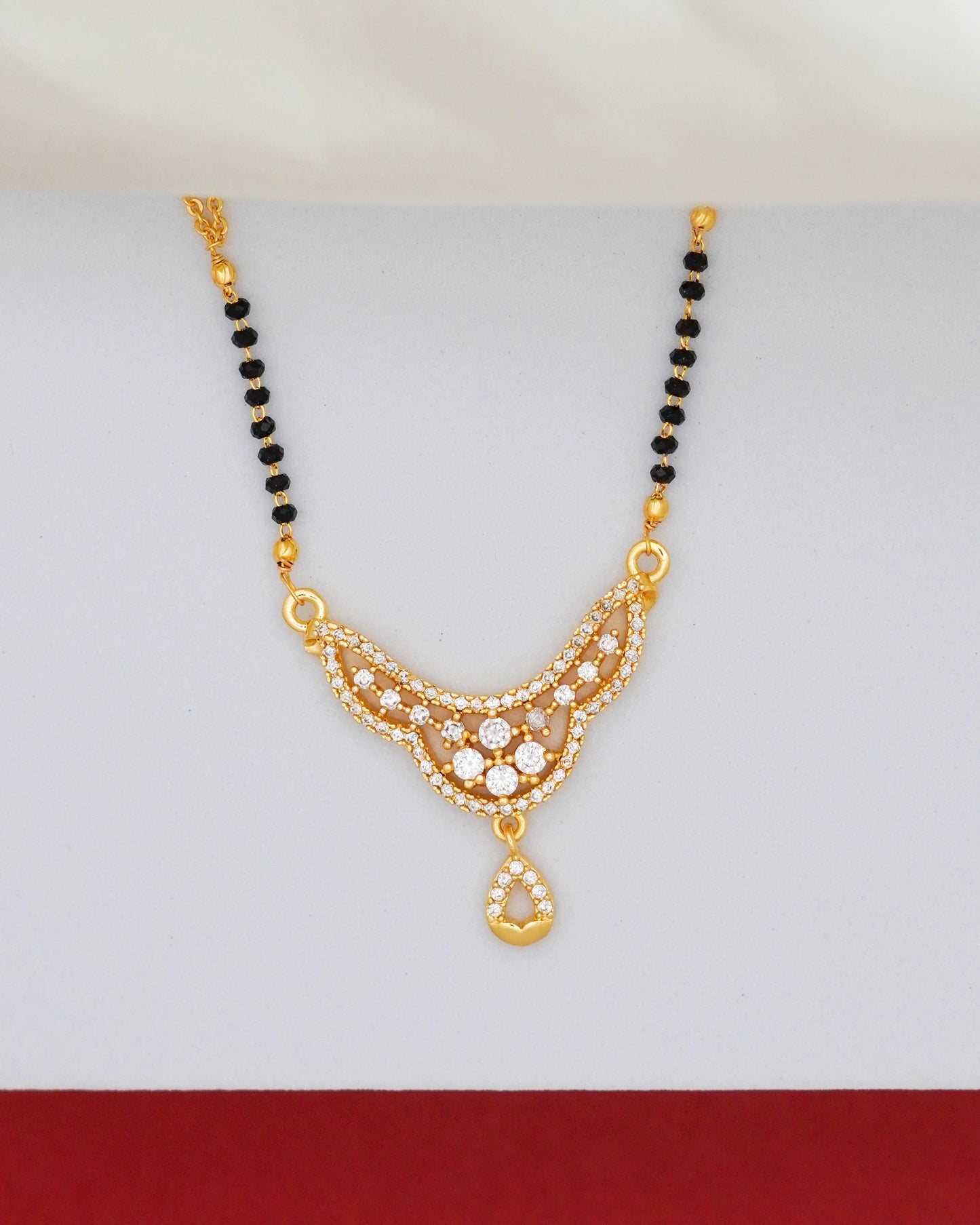 Celestial Drop Mangalsutra – 18K Gold Plated