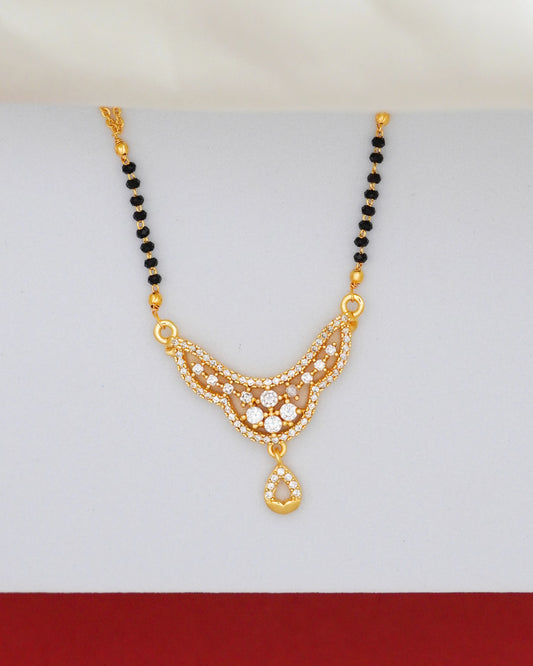 Celestial Drop Mangalsutra – 18K Gold Plated