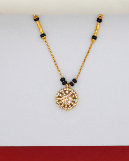 Radiant Bloom Mangalsutra – 18K Gold Plated