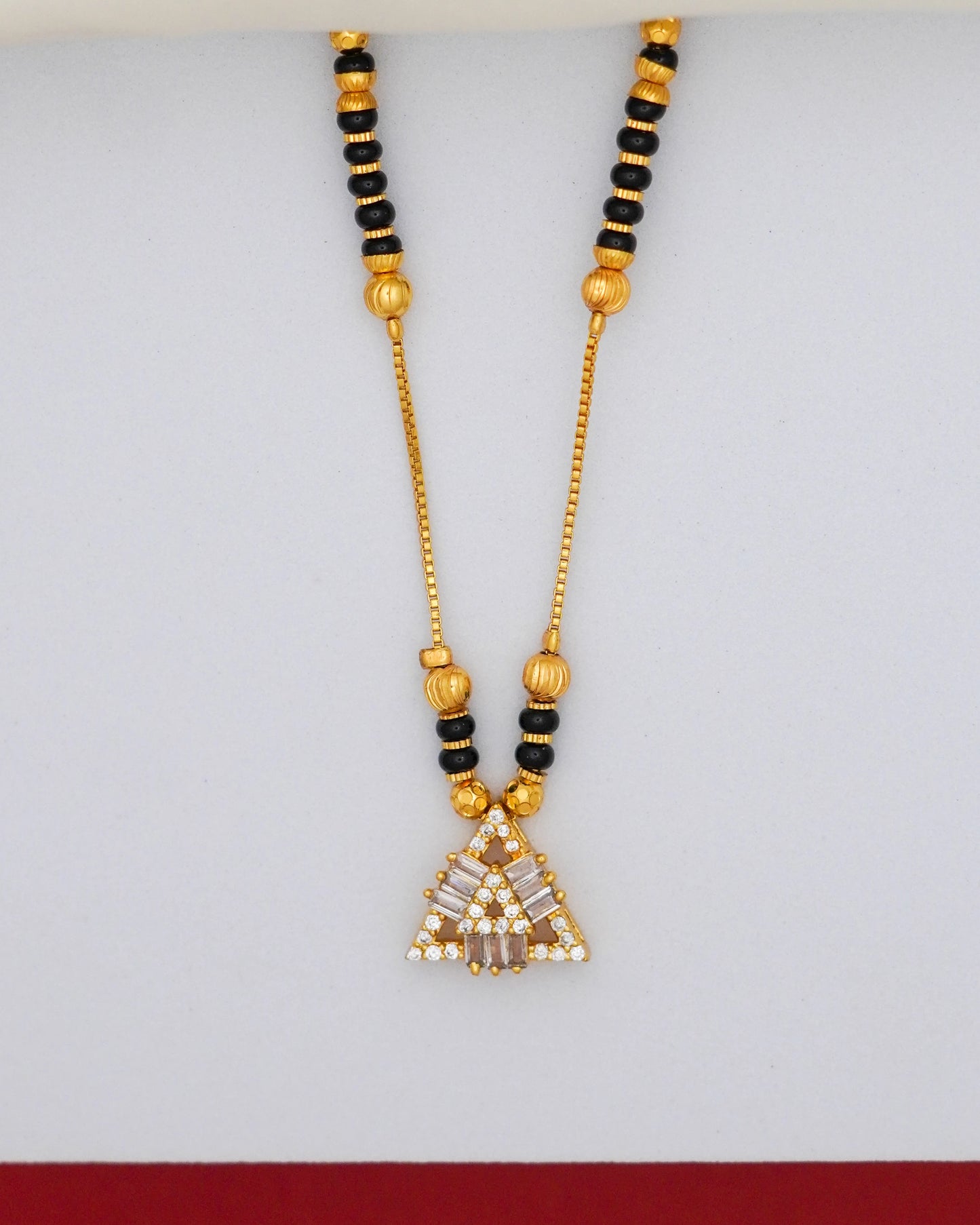 Auric Prism Mangalsutra – 18K Gold Plated