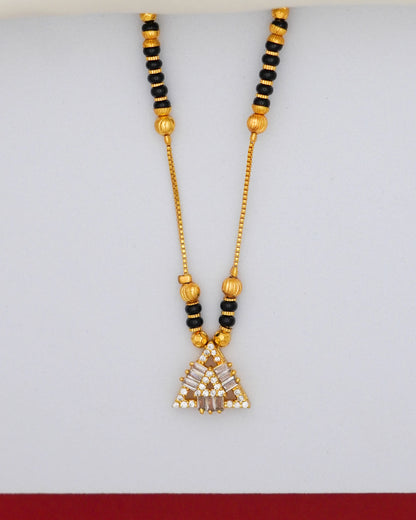 Auric Prism Mangalsutra – 18K Gold Plated