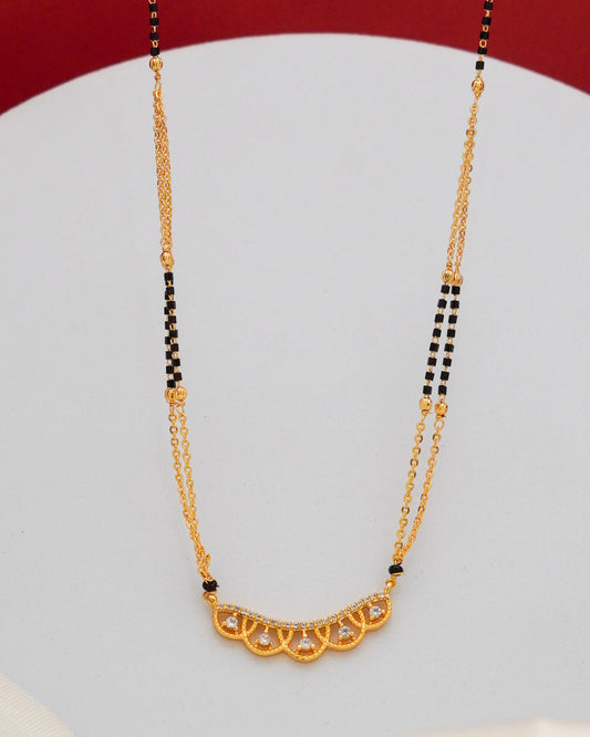 Petal Glow Mangalsutra – 18K Gold Plated