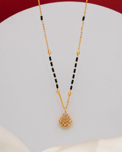 Sunlit Drop Mangalsutra – 18K Gold Plated