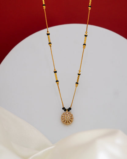 Radiant Bloom Mangalsutra – 18K Gold Plated