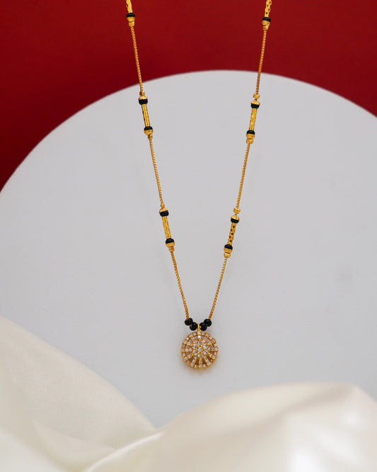 Radiant Bloom Mangalsutra – 18K Gold Plated