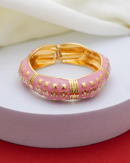 Roselyn Enamel Bracelet – 18K Gold Plated