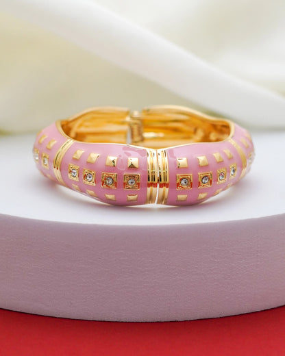 Roselyn Enamel Bracelet – 18K Gold Plated