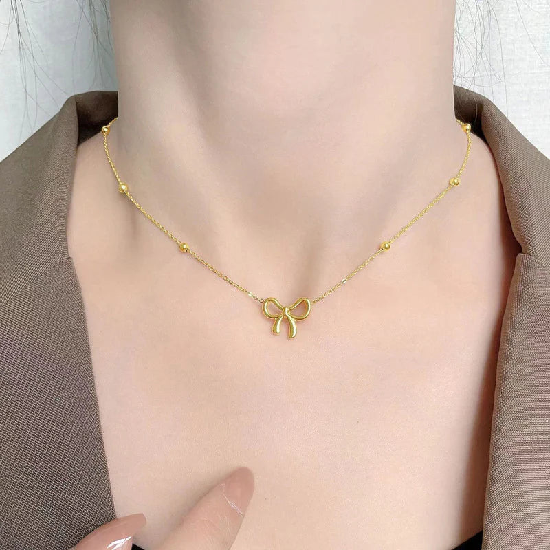 Charmé Bow – 18K Gold Plated