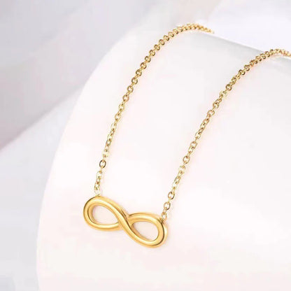 Infinity Pendant Necklace – 18K Gold Plated