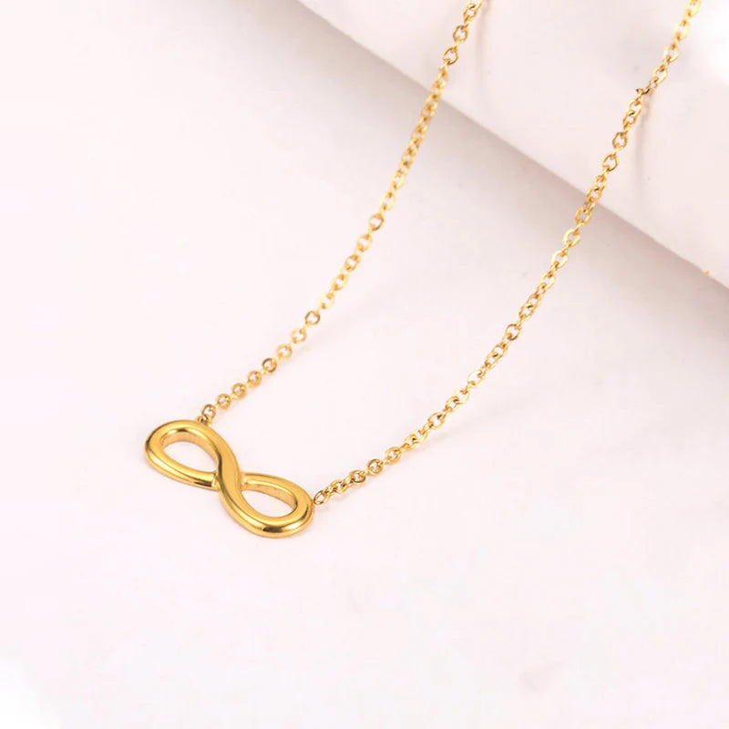 Infinity Pendant Necklace – 18K Gold Plated