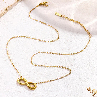 Infinity Pendant Necklace – 18K Gold Plated