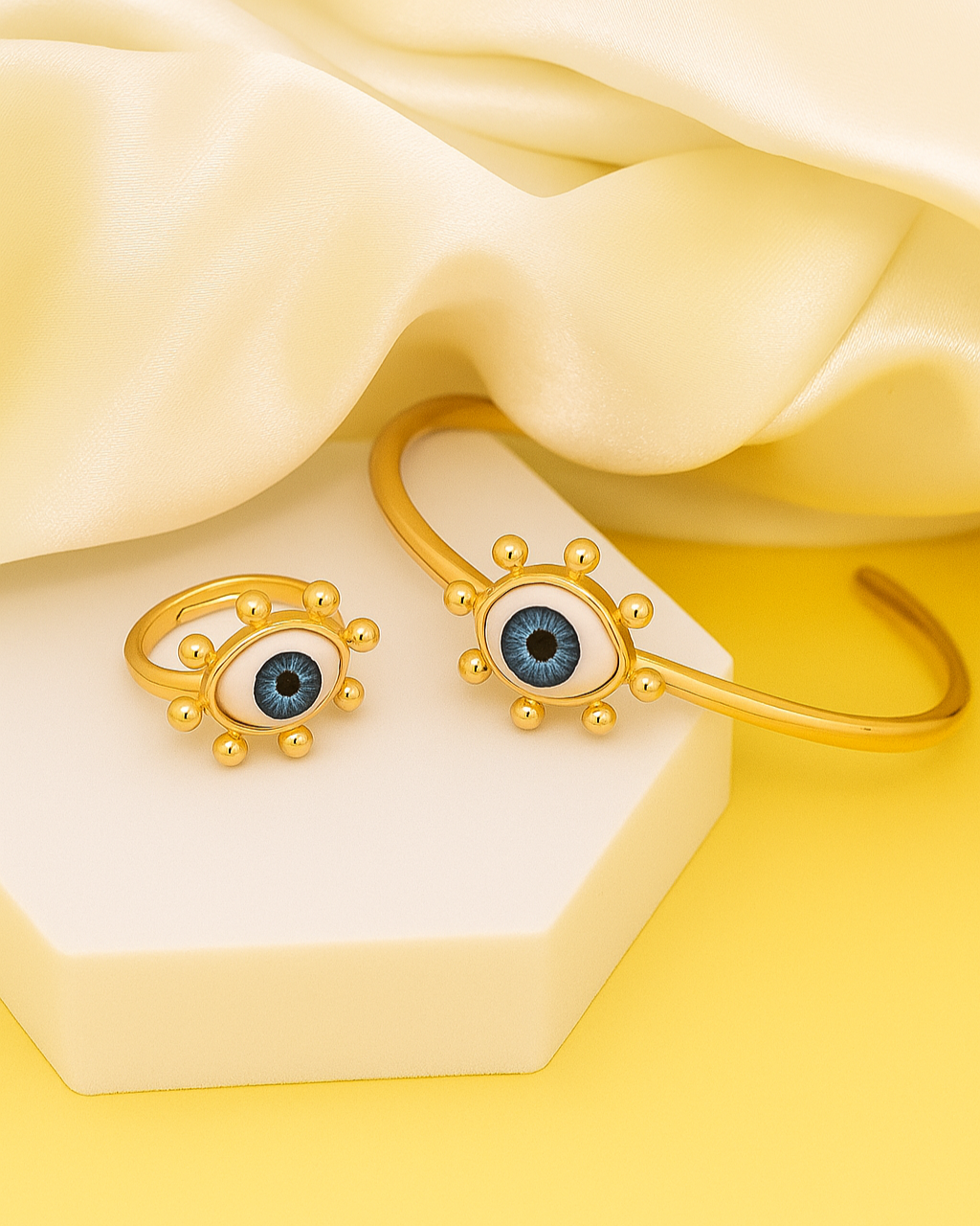 Nazar Charm Combo – 18K Gold Plated