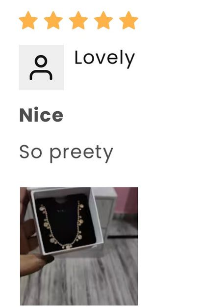 Stellar Grace Necklace – 18K Gold Plated