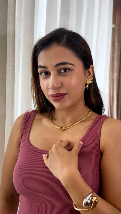 Power Heart – 18K Gold Plated