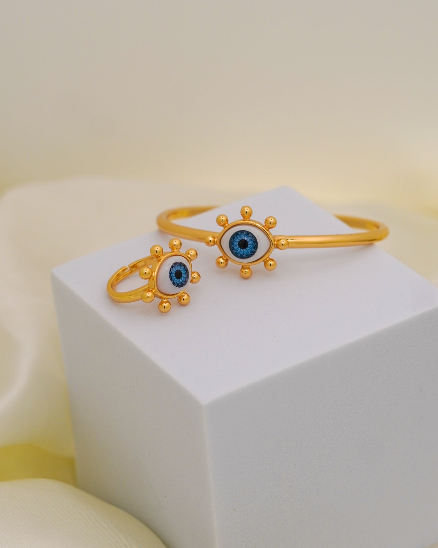 Nazar Charm Combo – 18K Gold Plated