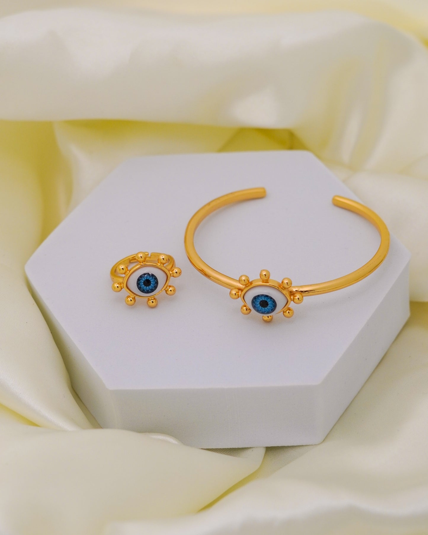 Nazar Charm Combo – 18K Gold Plated