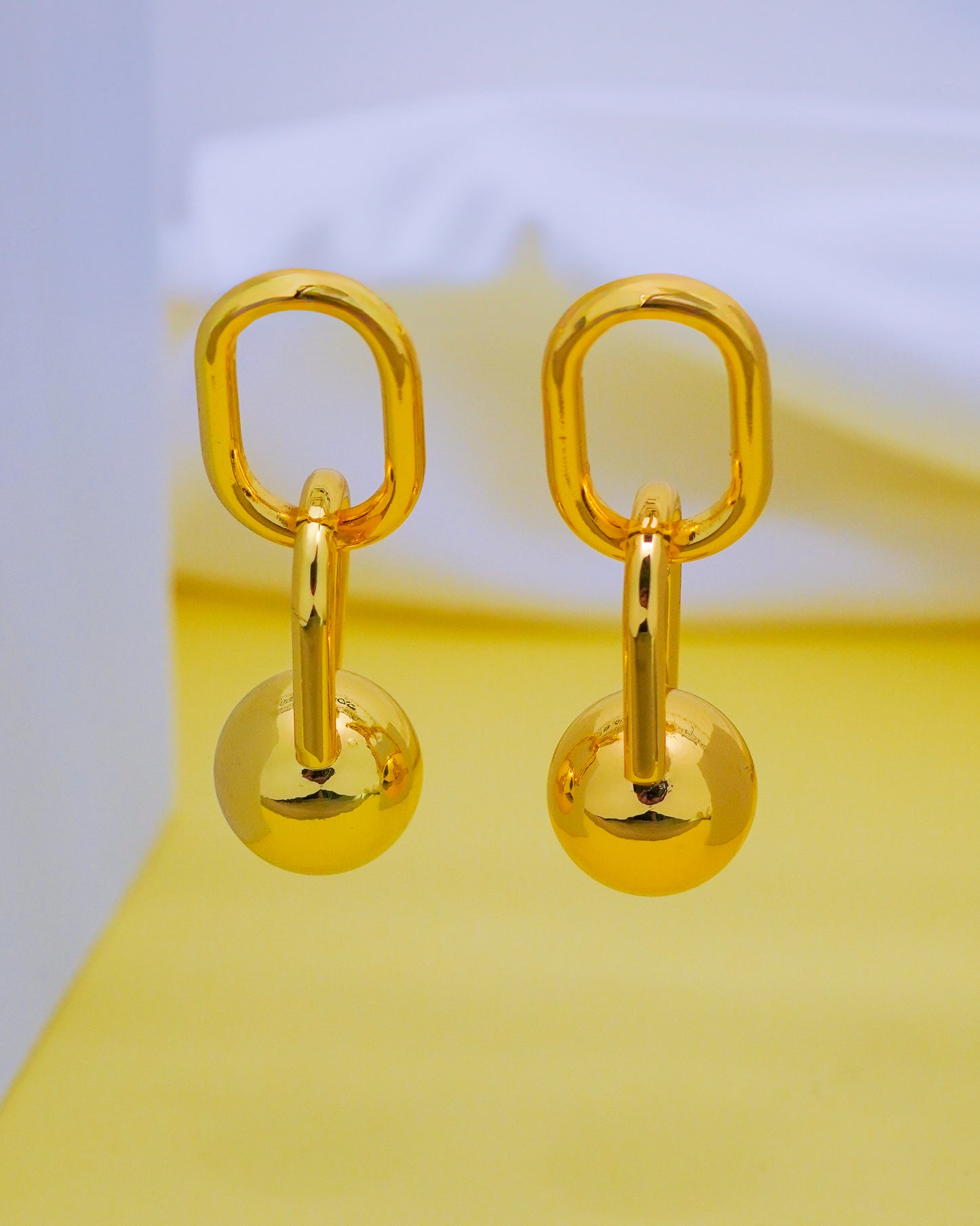 Golden Loop Earrings – 18K Gold Plated