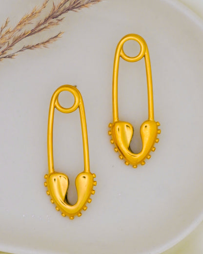 Heartlock Earrings – 18K Gold Plated