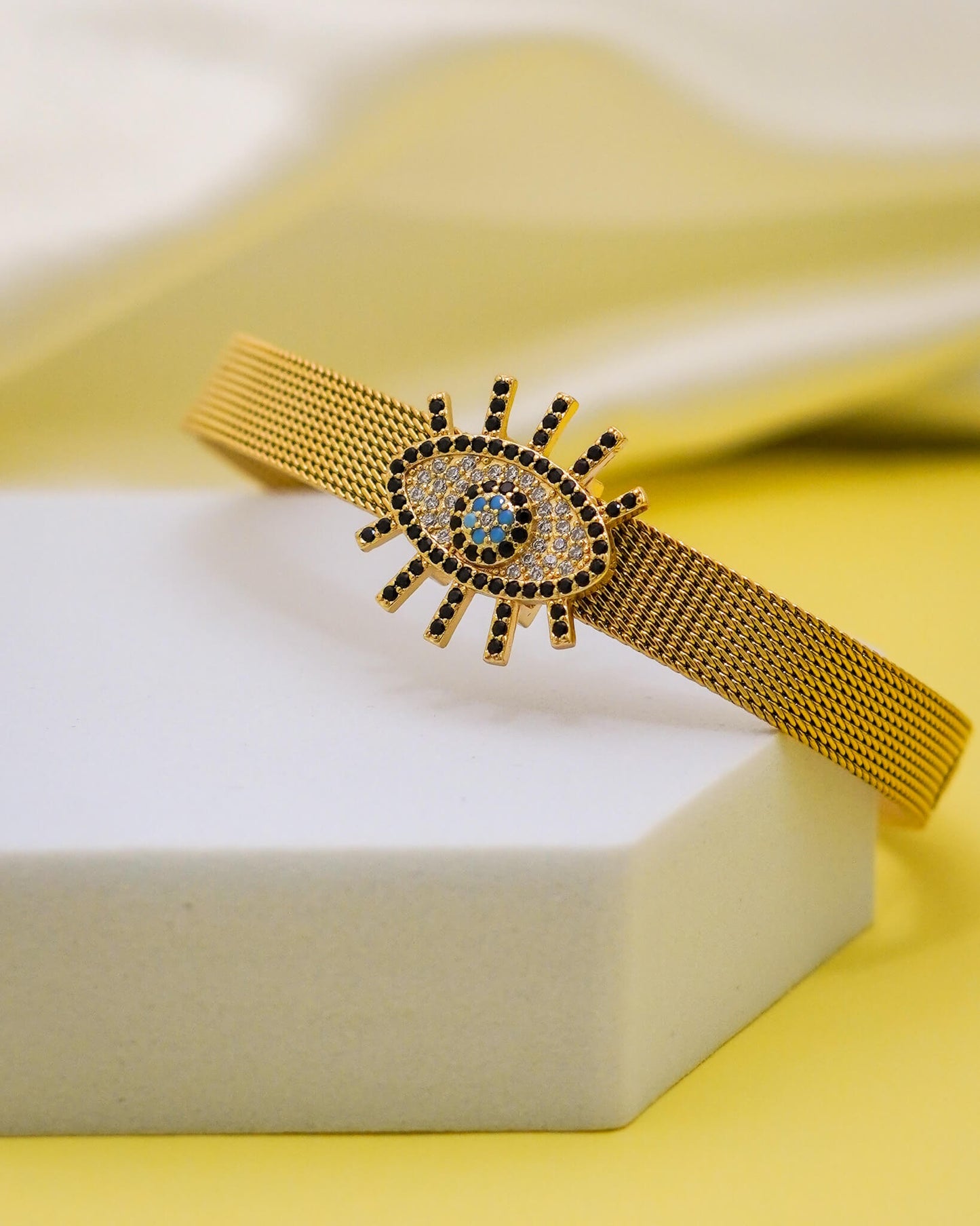Aurelia Evil Eye Belt Bracelet – 18K Gold Plated