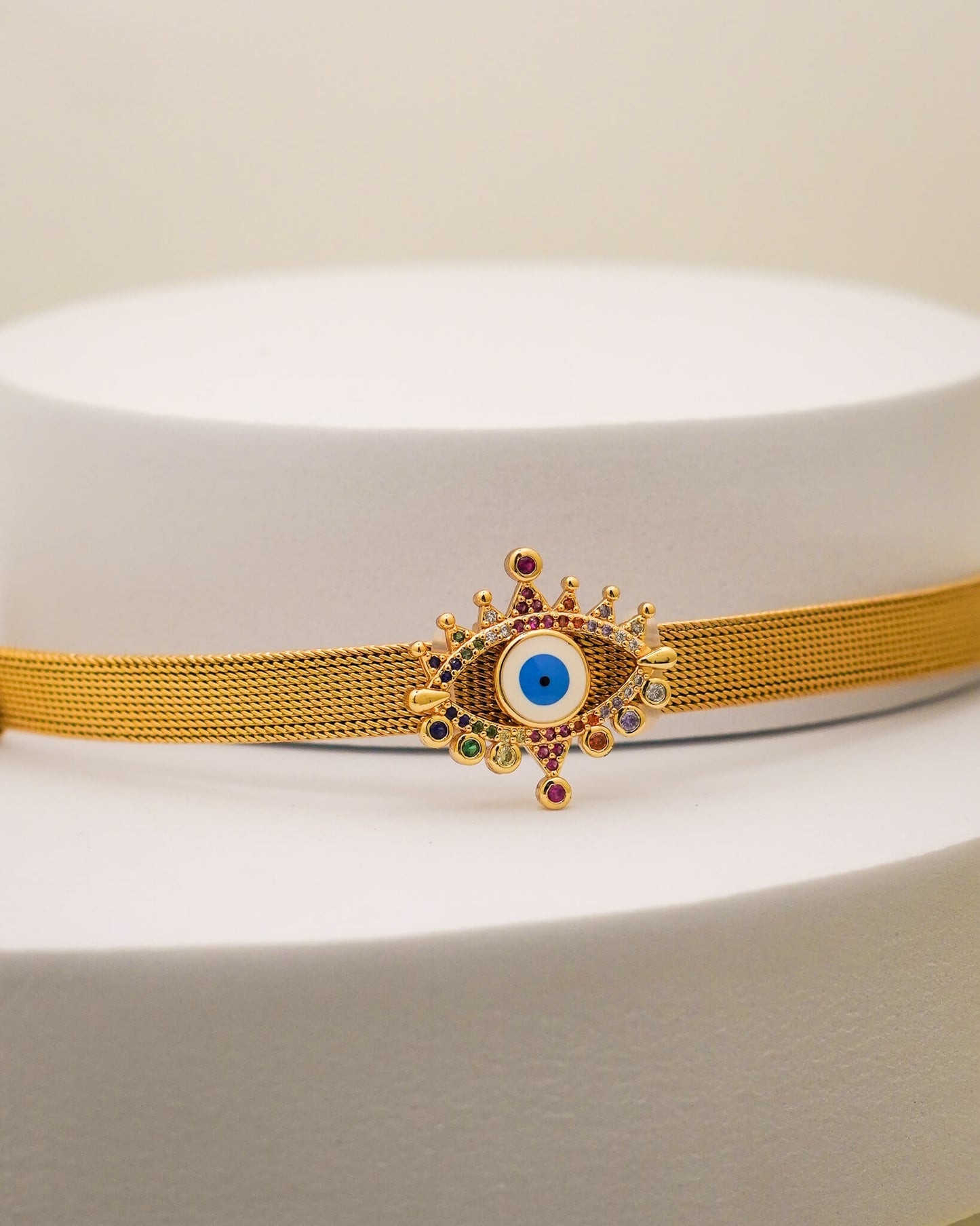 Regal Eye Belt Bracelet – 18K Gold Plated