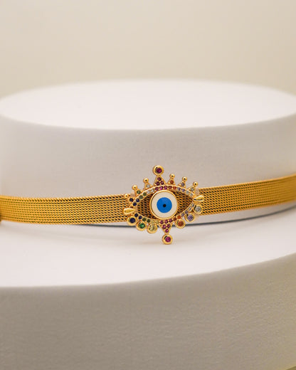 Regal Eye Belt Bracelet – 18K Gold Plated