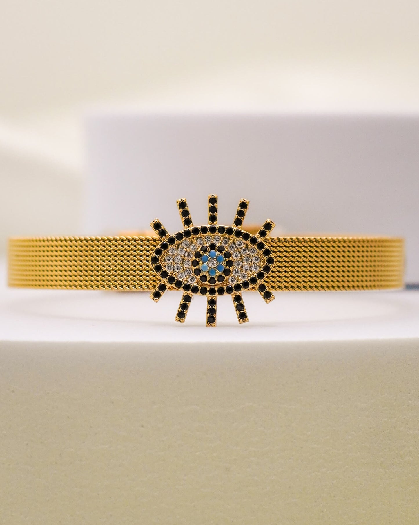 Aurelia Evil Eye Belt Bracelet – 18K Gold Plated