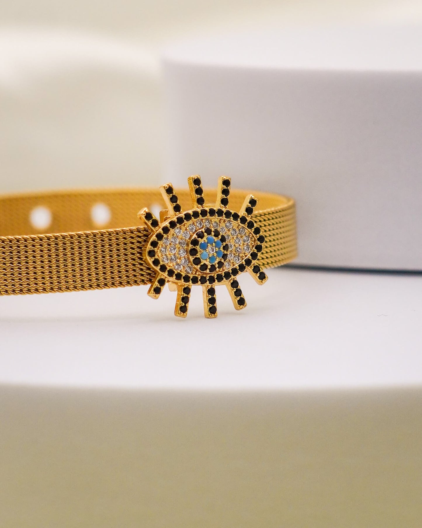 Aurelia Evil Eye Belt Bracelet – 18K Gold Plated