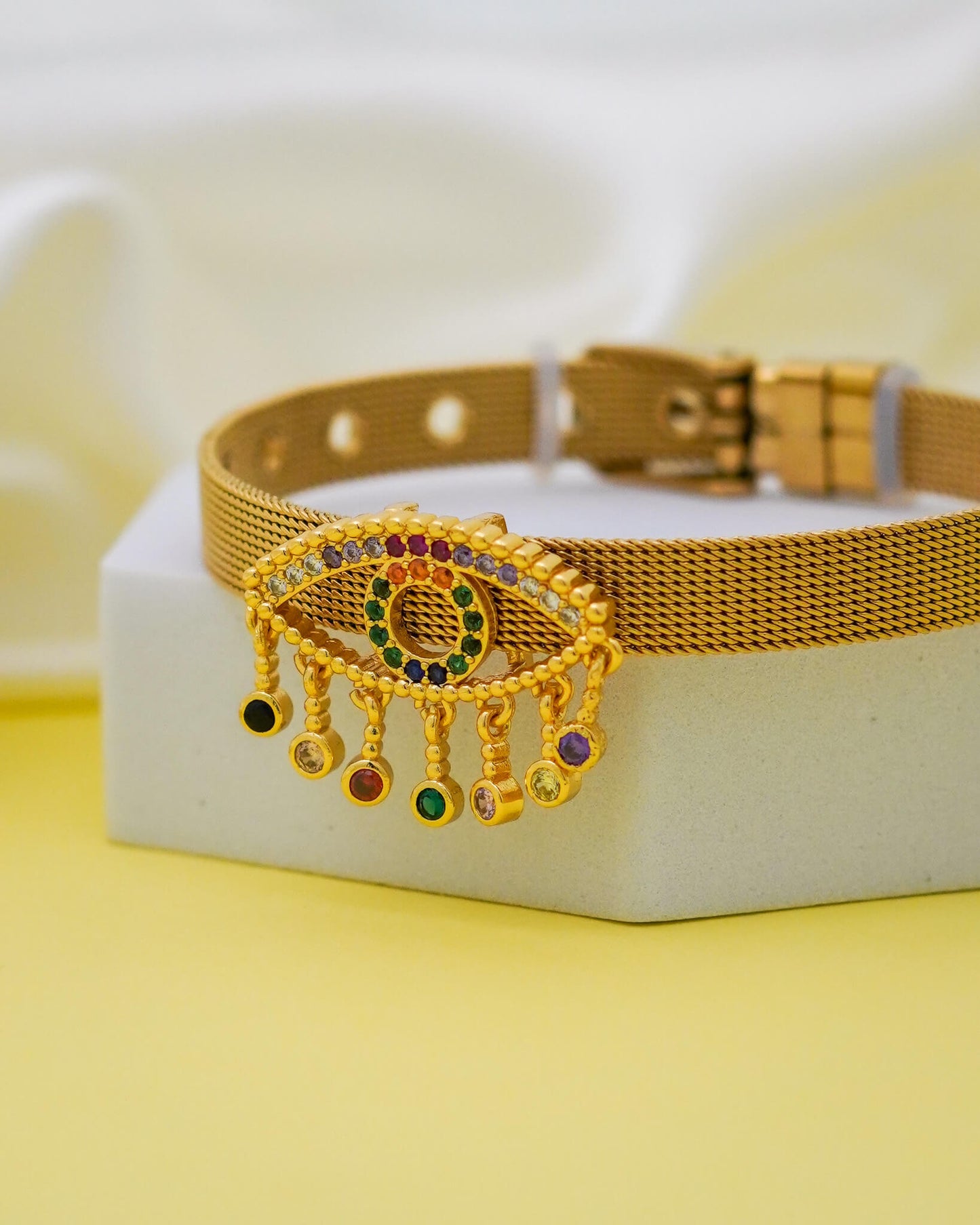 Guardian Charm Belt Bracelet – 18K Gold Plated
