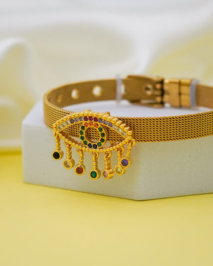 Guardian Charm Belt Bracelet – 18K Gold Plated