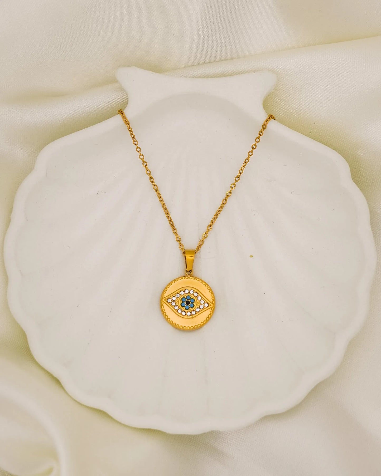 Evil Eye Emblem – 18K Gold Plated
