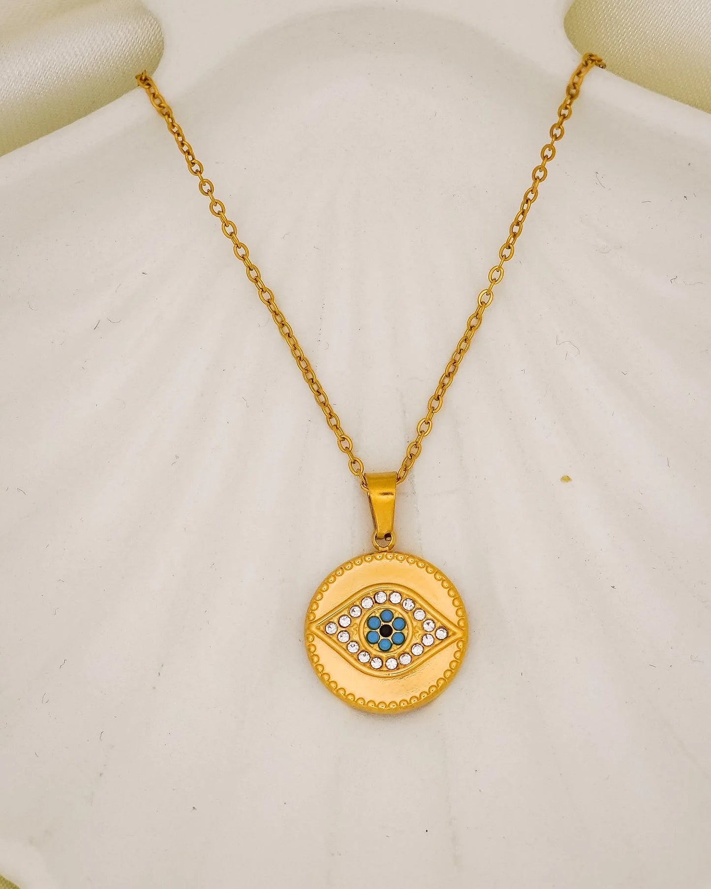 Evil Eye Emblem – 18K Gold Plated