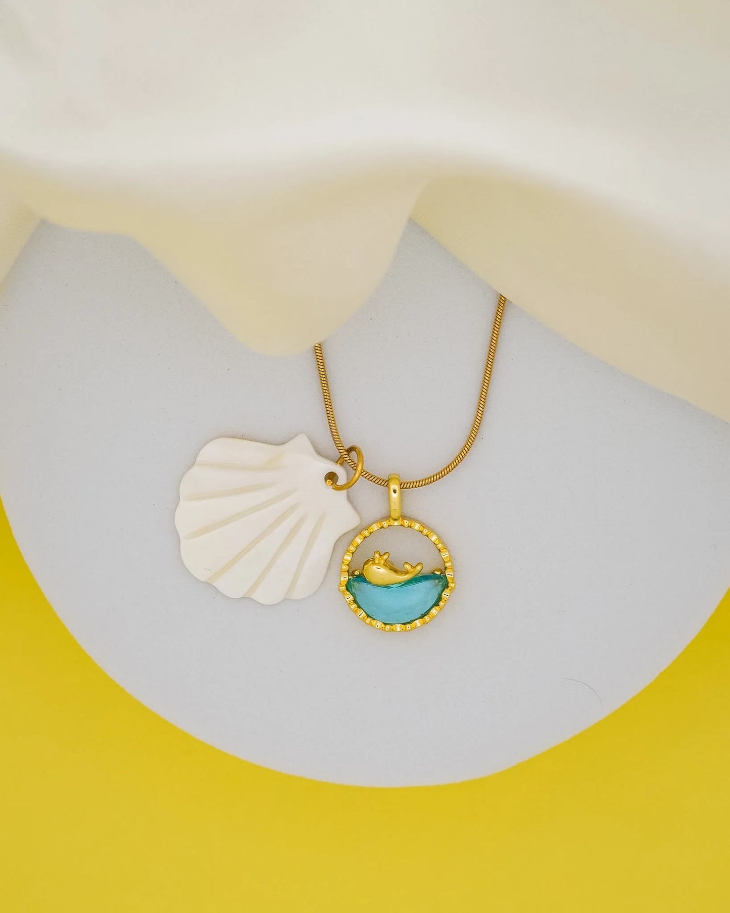 Ocean Drift Necklace – 18K Gold Plated