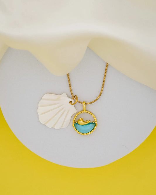 Ocean Drift Necklace – 18K Gold Plated