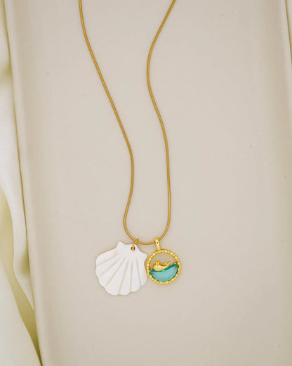 Ocean Drift Necklace – 18K Gold Plated