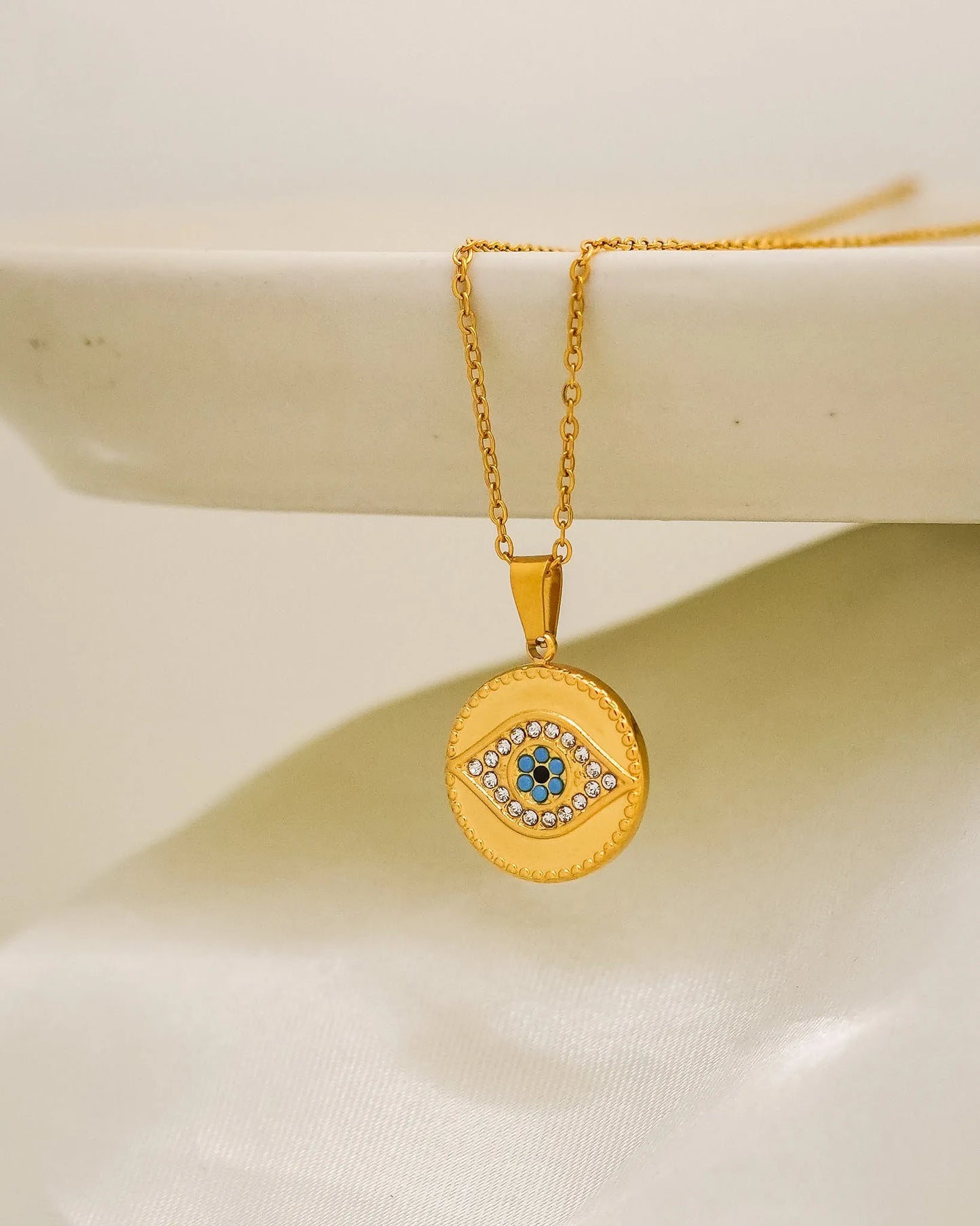 Evil Eye Emblem – 18K Gold Plated