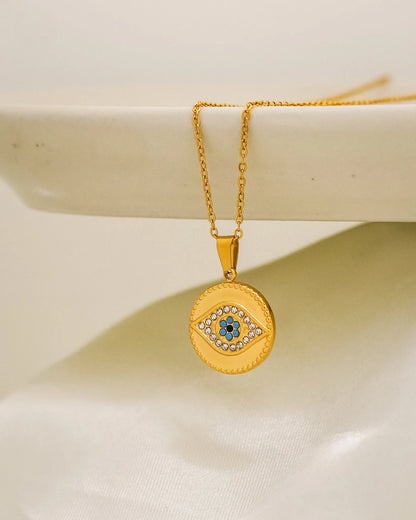 Evil Eye Emblem – 18K Gold Plated