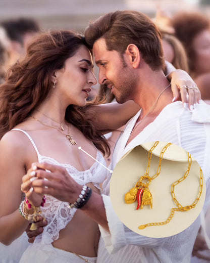 Mirchi Charm Necklace - 18K Gold Plated